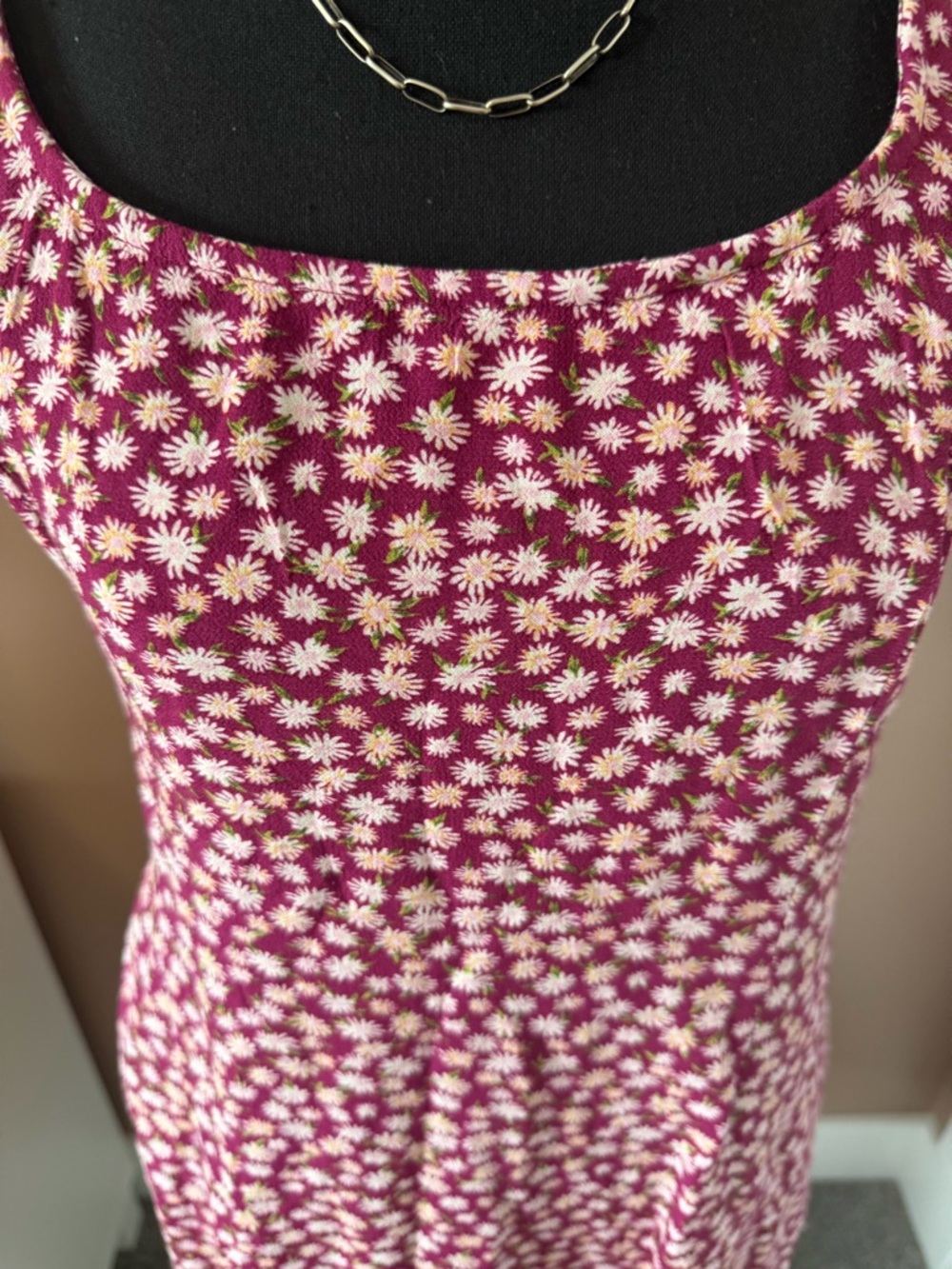 NWT American Eagle Outfitters Rose Pink Floral Tank Mini Dress. - Picture 2 of 8